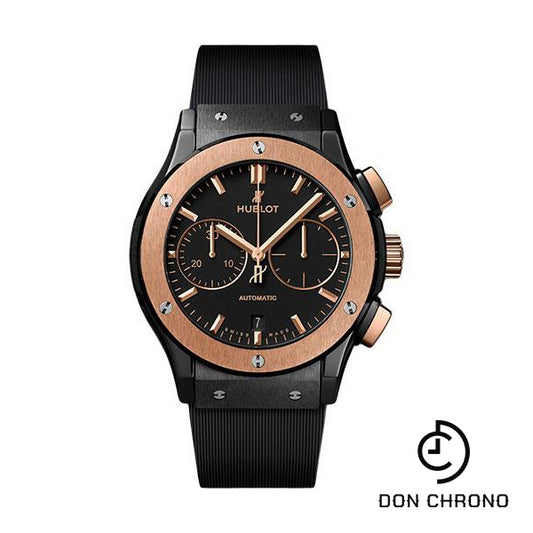 Hublot Classic Fusion Chronograph Ceramic King Gold Watch - 45 mm - Black Lacquered Dial-521.CO.1181.RX