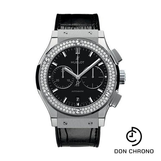 Hublot Classic Fusion Chronograph Titanium Diamonds Watch-521.NX.1171.LR.1104