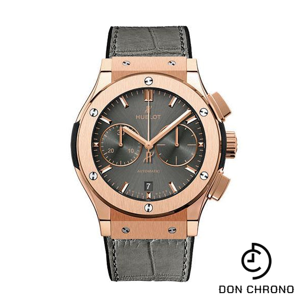 Hublot Classic Fusion Racing Grey Chronograph King Gold Watch - 45 mm - Grey Dial-521.OX.7081.LR