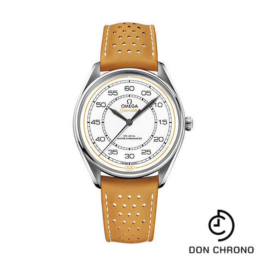 Omega Specialities Olympic Official Timekeeper Limited Edition Set - 39.5 mm Steel Case - White Dial - Yellow Micro-Perforated Leather Strap Limited Edition of 100 - 522.32.40.20.04.002