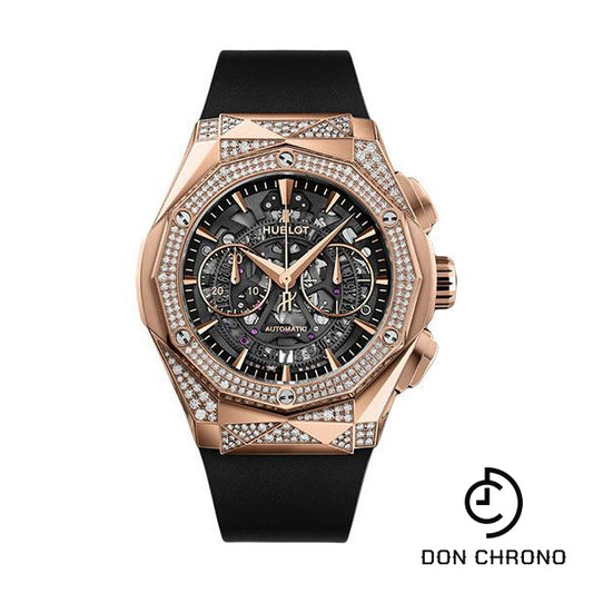 Hublot Classic Fusion Aerofusion Chronograph Orlinski King Gold Alternative Pave Watch - 45 mm - Sapphire Crystal Dial-525.OX.0180.RX.1804.ORL19