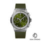 Hublot Classic Fusion Chronograph Titanium Green Watch - 42 mm - Green Dial - Green Lined Rubber Strap-541.NX.8970.RX
