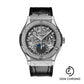 Hublot Classic Fusion Aerofusion Moonphase Titanium Diamonds Watch - 42 mm - Sapphire Dial - Black Rubber and Leather Strap-547.NX.0170.LR.1104