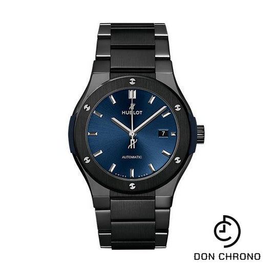Hublot Classic Fusion Ceramic Blue Bracelet Watch - 42 mm - Blue Dial-548.CM.7170.CM