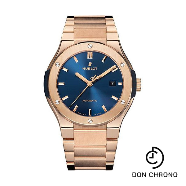 Hublot Classic Fusion Blue King Gold Bracelet Watch-548.OX.7180.OX