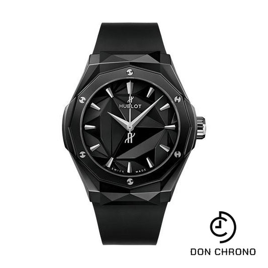 Hublot Classic Fusion Orlinski Black Magic Watch - 40 mm - Black Ceramic Dial - Black Smooth Rubber Strap-550.CS.1800.RX.ORL21