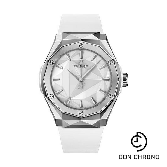Hublot Classic Fusion Orlinski Titanium White Watch - 40 mm - White Dial - White Smooth Rubber Strap-550.NS.2200.RW.ORL20