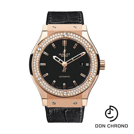 Hublot Classic Fusion Gold Diamonds Watch-565.PX.1180.LR.1104