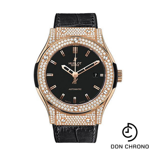 Hublot Classic Fusion Gold Diamonds Watch-565.PX.1180.LR.1704