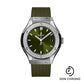 Hublot Classic Fusion Titanium Green Watch - 33 mm - Green Dial - Green Lined Rubber Strap-581.NX.8970.RX