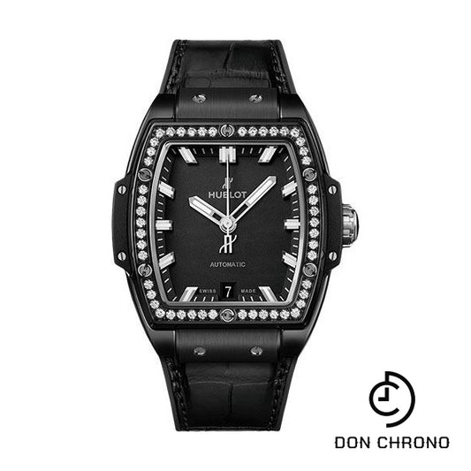 Hublot Spirit Of Big Bang Black Magic Diamonds Watch - 39 mm - Black Dial-665.CX.1170.LR.1204
