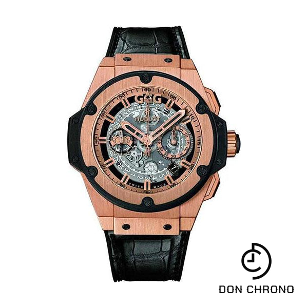 Hublot King Power Unico Gennady Gennadyevich Golovkin Watch - 48 mm King Gold Case - Black Rubber and Alligator Strap Limited Edition of 25-701.OX.0181.LR.GGO17