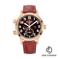 Patek Philippe Complications Calatrava Pilot Travel Time - 37.5mm - Rose Gold - Brown Sunburst Dial - 7234R-001