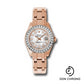 Rolex Everose Gold Lady-Datejust Pearlmaster 29 Watch - 34 Diamond Bezel - Mother-Of-Pearl Diamond Dial - 80285 md