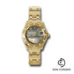 Rolex Yellow Gold Lady-Datejust Pearlmaster 29 Watch - 12 Diamond Bezel - Dark Mother-Of-Pearl Roman Dial - 80318 dkmr