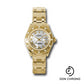 Rolex Yellow Gold Lady-Datejust Pearlmaster 29 Watch - 12 Diamond Bezel - Mother-Of-Pearl Roman Dial - 80318 mr