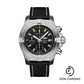 Breitling Avenger Chronograph 45 Watch - Stainless Steel - Black Dial - Anthracite Calfskin Leather Strap - Tang Buckle - A13317101B1X1