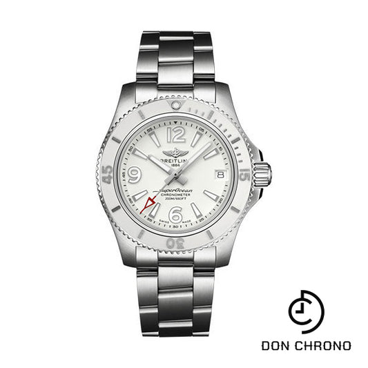Breitling Superocean Automatic 36 Watch - Steel - White Dial - Steel Bracelet - A17316D21A1A1