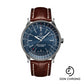Breitling Navitimer Automatic 41 Watch - Stainless Steel - Blue Dial - Brown Alligator Leather Strap - Folding Buckle - A17326161C1P2