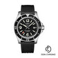 Breitling Superocean Automatic 44 Watch - Steel - Black Dial - Black Diver Pro III Strap - Tang Buckle - A17367D71B1S1