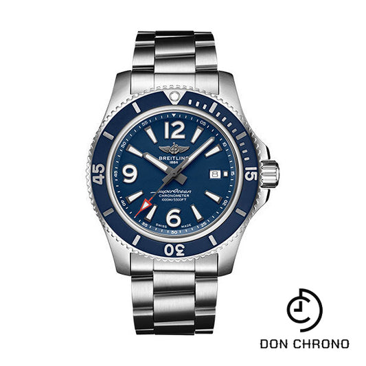 Breitling Superocean Automatic 44 Watch - Steel - Blue Dial - Steel Bracelet - A17367D81C1A1