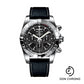 Breitling Chronomat 44 Watch - Steel polished - Carbon Dial - Grey And Black Crocodile Rubber Strap - Folding Buckle - AB011012/BF76/296S/A20D.4