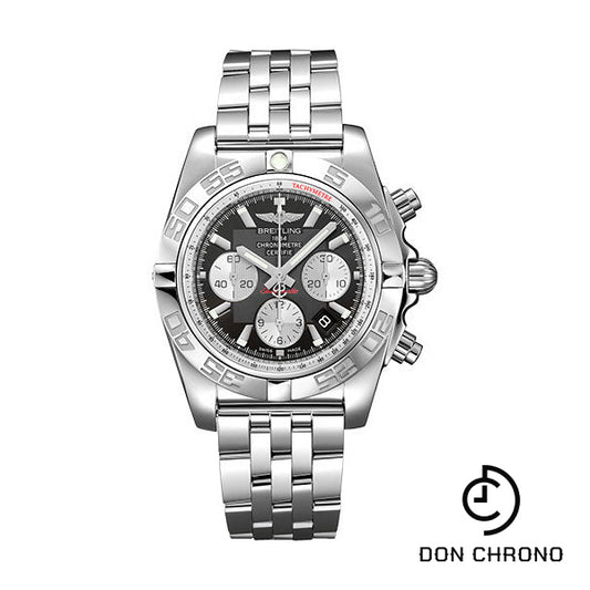 Breitling Chronomat 44 Watch - Steel polished - Onyx Black Dial - Steel Bracelet - AB0110121B1A1