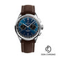 Breitling Premier B01 Chronograph 42 Watch - Stainless Steel - Blue Dial - Brown Calfskin Leather Strap - Folding Buckle - AB0118221C1X1