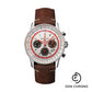 Breitling Navitimer B01 Chronograph 43 TWA Watch - Steel - White Dial - Brown Nubuck Strap - Folding Buckle - AB01219A1G1X2