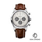 Breitling Transocean Chronograph Watch - Steel - Mercury Silver Dial - Gold Croco Strap - Folding Buckle - AB015212/G724/738P/A20D.1