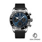 Breitling Superocean Heritage B01 Chronograph 44 Watch - Steel - Blackeye Blue Dial - Black Rubber Aero Classic Strap - Folding Buckle - AB0162121C1S1