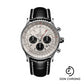 Breitling Navitimer B03 Chronograph Rattrapante 45 Watch - Steel - Silver Dial - Black Alligator Strap - Tang Buckle - AB0310211G1P2