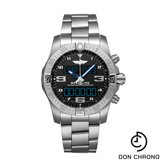 Breitling Exospace B55 Watch - Titanium - Volcano Black Dial - Titanium Bracelet - EB5510H21B1E1