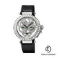 Cartier Pasha Skeleton Watch - 42 mm White Gold Diamond Case - White Gold Dial - Black Fabric Strap - HPI00365
