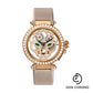 Cartier Pasha Skeleton Watch - 42 mm Pink Gold Diamond Case - Pink Gold Dial - Brown Fabric Strap - HPI00508
