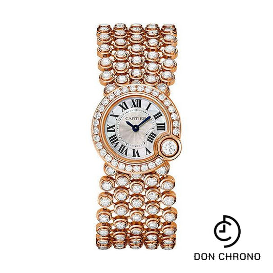 Cartier Ballon Blanc de Cartier Watch - 24.2 mm Pink Gold Case - Mother-of-Pearl Diamond Dial - Mother Of Pearl Bracelet - HPI00758