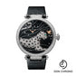 Cartier Pantheres Et Colibri Watch - 42.75 mm White Gold Diamond Case - White Gold Dial - Black Alligator Strap - HPI00776