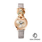 Cartier La Panthere Watch - 23.6 mm Pink Gold Diamond Case - Pink Dial - Light Gray Leather Strap - HPI01379