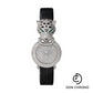 Cartier La Panthere Watch - 23.6 mm White Gold Diamond Case - White Gold Dial - Black Leather Strap - HPI01426