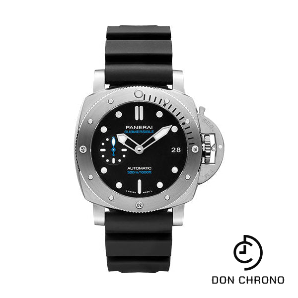 Panerai Submersible - 42mm - Brushed Steel - Black Dial - PAM00973