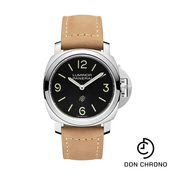 Panerai Luminor Base Logo - 44mm - Polished Steel - Black Dial - PAM01086