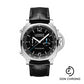 Panerai Luminor Chrono - 44mm Brushed Steel Case - Black Dial - PAM01109