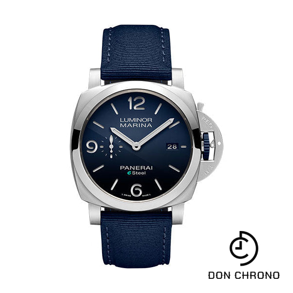 Panerai Luminor Marina eSteel™ Blu Profondo - 44mm Brushed Esteel Case - Polished Blue Gradient Esteel™ Dial - PAM01157