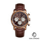 Breitling Aviator 8 B01 Chronograph 43 Watch - 18K Red Gold - Bronze Dial - Brown Alligator Leather Strap - Folding Buckle - RB0119131Q1P2