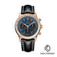 Breitling Navitimer 1 B01 Chronograph 43 Watch - Red Gold Case - Blue Dial - Black Croco Strap - RB0121211C1P1