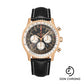 Breitling Navitimer B01 Chronograph 46 Watch - 18k Red Gold - Anthracite Dial - Black Croco Strap - Folding Buckle - RB0127121F1P2