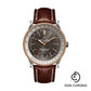 Breitling Navitimer Automatic 41 Watch - Steel & Red Gold - Anthracite Dial - Brown Croco Strap - Tang Buckle - U17326211M1P1