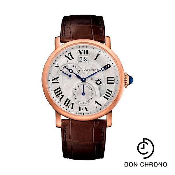 Cartier Rotonde de Cartier Large Date and Retrograde Second Time Zone Watch - 42 mm Pink Gold Case - W1556240