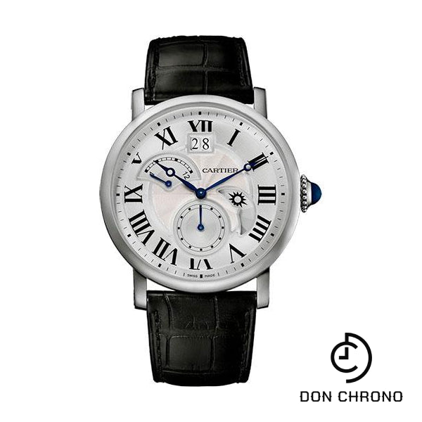 Cartier Rotonde De Cartier Large Date Second Time-Zone Watch - 42 mm Steel Case - W1556368