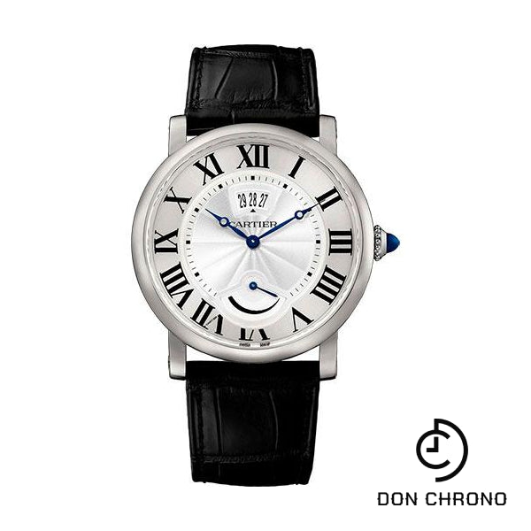 Cartier Rotonde De Cartier Calendar Aperture and Power Reserve Watch - 40 mm Steel Case - W1556369